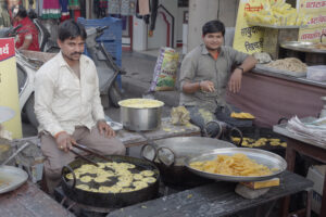 Streetfood in Nasik, Maharestra. & Street food in Nasik, Maharestra.