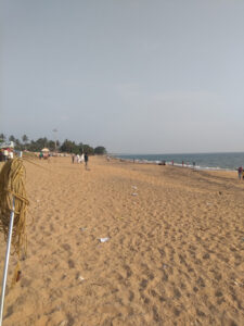 Weite Strände in Kanyakumari, Tamil Nadu. / Wide beaches in Kanyakumari, Tamil Nadu.