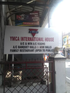 Das YMCA International House in Ernakulam, Kerala. / The YMCA International House in Ernakulam, Kerala.