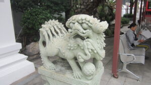 Nahe des Wat Saket (Golden Mount) in Bangkok. / Near Wat Saket (Golden Mount) in Bangkok.